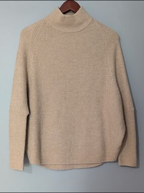 Camber‎ & Grace Women's Oatmeal Beige Mock Neck Knit Sweater